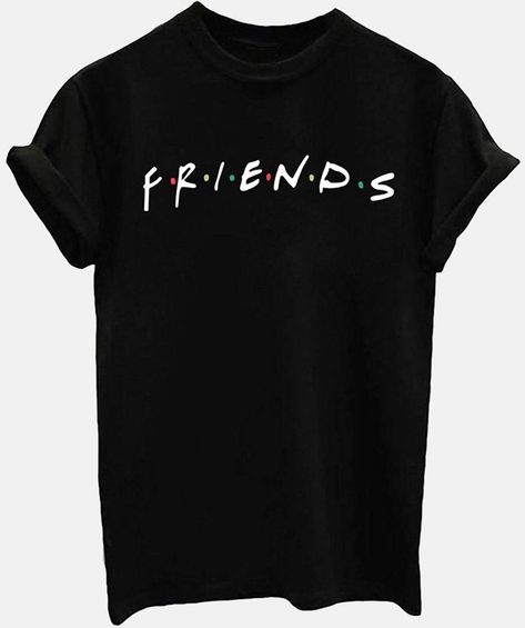 20 Awesome Products From Amazon To Put On Your Wish List Graphic Tees Black, Summer Graphic Tee, Girls Graphic Tee, Friends Tshirt, Black Graphic Tees, Shirts For Teens, Friends Tv Show, Friends Tv, Cute Tshirts