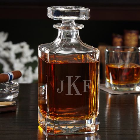 Carson Monogrammed Whiskey Decanter Liquor Decanter Set, Personalized Whiskey Decanter Set, Personalized Decanter, Personalized Whiskey Decanter, Home Wet Bar, Whiskey Decanter Set, Personalized Whiskey, Whiskey Gifts, Liquor Decanter