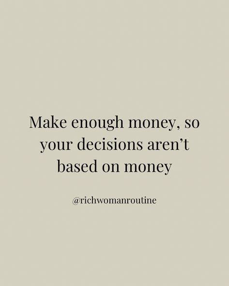 Making enough money is the goal ✨ The RWR High Value Bundle is coming SOON! 🥂✨ Learn to elevate your thoughts and your reality to live your best life! ✨ Follow this account, it’s worth it!💸 @richwomanroutine #makingmoneyonline #highincomeskills #richwoman #highvaluewomen #softlife #richlifestyle #richwomanroutine Financial Security Aesthetic, Money Management Aesthetic, High Maintenance Aesthetic, Saving Money Aesthetic, Saving Money Motivation, Making Money Quotes, Money Account, Financial Motivation, Twenty Twenty