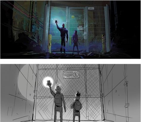 Spiderverse Storyboard, Across The Spiderverse Concept Art, Into The Spiderverse Concept Art, Into The Spider Verse Concept Art, Spiderman Concept Art, Spiderverse Concept Art, Animation Concept Art, Comics Ideas, People Cartoon