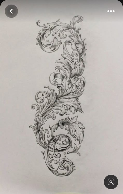 Traditional Filigree Tattoo, Engraving Designs Pattern, Traditional Design Drawing, Filligree Tattoos, Filigree Tattoo Designs, Filigree Tattoo, Ornamental Design, Bijoux Art Nouveau, David Smith