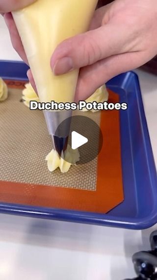 FoodieBawse on Instagram: "Duchess Potatoes Yummy!!!
Recipe at @chefalextrim 

#duchesspotatoes #potatorecipes #potatolover #appetizers #brunch #brunchideas #sidedish #sidedishrecipes #dinner #dinnerinspo #dinnerinspiration #lunch #lunchideas #lunchtime #lunchinspiration #dinnertime #letseat #foodtoday #foodtonight #goodfood #goodeats #yummyfood #deliciousfood #tastesogood" Duchess Potatoes Recipe, Dutchess Potatoes, Duchess Potatoes, Lunch Inspiration, 2 Eggs, Dinner Inspiration, Russet Potatoes, Garlic Herb, How To Cook Potatoes