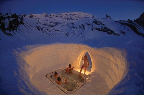 Igloo Village in Zermatt Igloo Village, Engelberg, Ice Hotel, Jacuzzi Outdoor, Zermatt, Future Travel, Incredible Places, Dream Destinations, Kauai