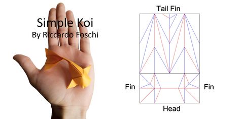 https://flic.kr/p/t6oqNq | Origami Simple Koi CP (Riccardo Foschi) | Tutorial Here: youtu.be/BRElp2yn7o0 Koi Origami, Origami Japan, Origami Toys, Origami Yoda, Origami Tutorials, Origami Artist, Japan Crafts, Origami For Beginners, Origami Dragon