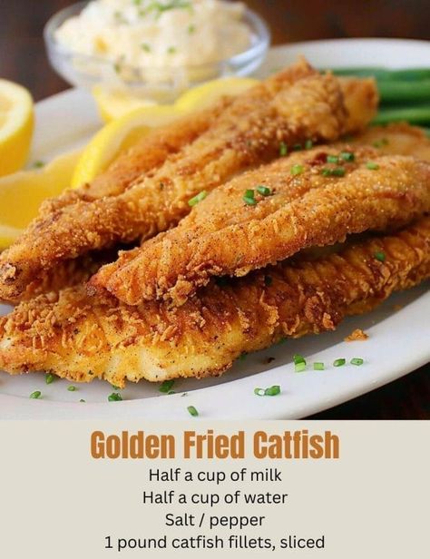 Golden Fried Catfish is an easy and quick healthy All Recipes keto dinner ideas recipes that you can cook if you like . In Tasty Recipes blog we got the best Ham Green Beans Potatoes, Ham And Green Beans, Unstuffed Cabbage Roll Soup, Fried Catfish Recipes, Catfish Recipes, Unstuffed Cabbage, Crockpot Ham, Cabbage Roll Soup, Fried Catfish