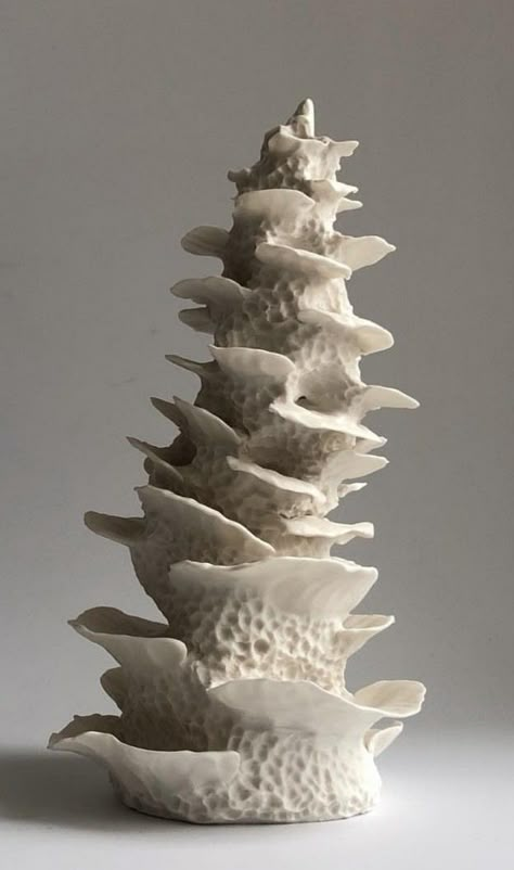 Natural Forms Sculpture, Organic Sculpture Nature, Abstract Pottery Sculpture, Natural Forms Ceramics, Ceramic Ocean Animals, Coral Ceramics, Biomorphic Ceramics, Abstract Clay Sculpture, Coral Pottery