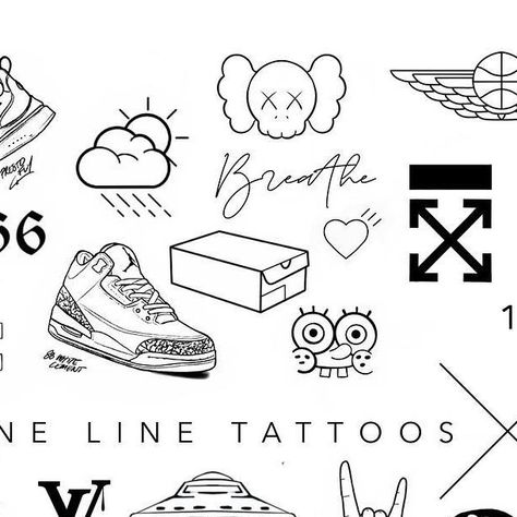 Fine Line Tattoos®️ on Instagram: "Thrilled to be attending the @sneakerland.au event with a custom flash sheet designed by our artists. 

Saturday 19th November 9-5pm
Prices range from $150 - $250 per tattoo. 
Various sizes available. 
No booking this is a pop-up walk-in event. 
Attending artists: @fine.line.tattoos @eagletattooer @rhyspiecestattoos @jmunztattoos @michaelbakertattoo" Pop Up Tattoo, Flash Designs, Up Tattoo, Flash Tattoo Designs, Flash Sheet, Flash Design, Tattoo Design Book, Up Tattoos, November 9