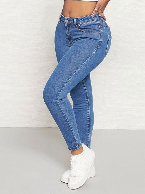 Denim Jeans Outfit, Denim Chic, Women Denim Jeans, Denim Jean Jacket, Fall Fashion Outfits, Casual Fall Outfits, Casual Summer Outfits, Casual Jeans, Slim Fit Jeans