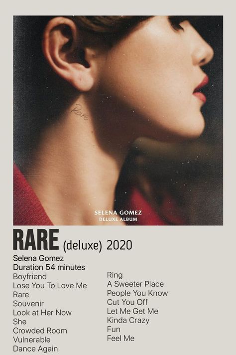 Rare Album Minimalist Poster Selena Gomez Album Cover, Selena Gomez Cover, Selena Selena, Selena Gomez Wallpaper, Selena Gomez Music, Selena Gomez Album, Look At Her Now, Minimalist Music, Music Poster Ideas