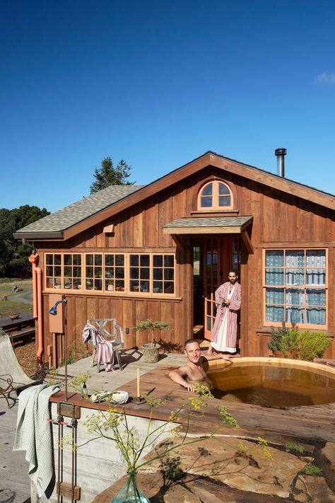 Perth Garden, California Cabin, Cabin Addition, Heath Ceramics Tile, Salvaged Windows, Communal Living, Alternative Design, Passive Solar Heating, Intentional Community