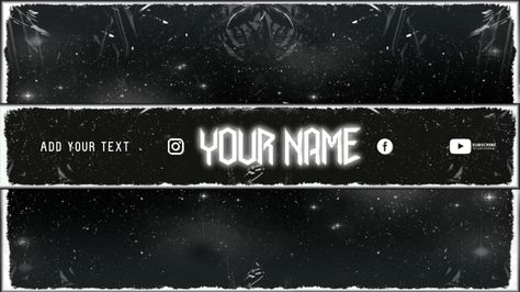 Design created with PosterMyWall Youtube Banner Backgrounds Black, Simple Youtube Banner, Banner 1024x576, Band Merch Ideas, Youtube Poster, Preppy House, Youtube Cover, Black Hd Wallpaper, Black Hd