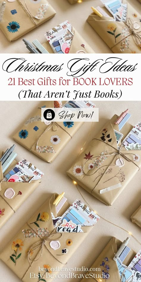 Searching for the best Christmas gifts for book lovers? I’ve got a collection of bookish gifts that are perfect for the holidays! Choose from thoughtful book lover gift baskets, personalized bookmarks, and creative book wrapping ideas. Shop now to find unique Christmas gift book ideas that will make any reader feel special. Perfect for creating a magical bookish holiday! Gift Book Ideas, Book Wrapping Ideas, Book Lovers Gifts Diy, Date With A Book Gift, Book Lovers Gift Basket, Book Gift Basket, Gift Ideas For Book Lovers, Best Friend Book, Homemade Books