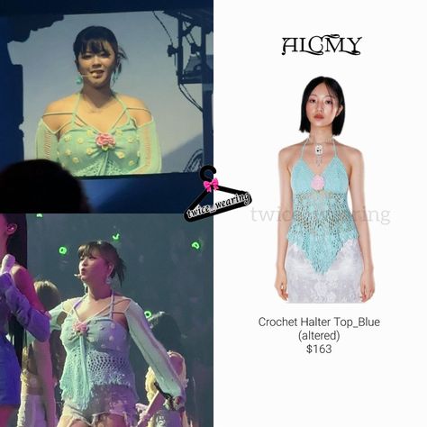 Kpop Crochet, Twice Clothing, Idols Outfits, Kpop Fits, Crochet Outfits, Stage Clothes, Twice Jeongyeon, Crochet Clothing And Accessories, Concert Fits