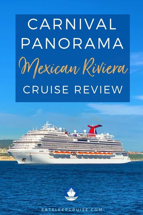 We detail every minute of this 7-night Mexican Riviera cruise with our signature Carnival Panorama Cruise Review. Our review includes the destinations along the route as well as tips for the newest ship in the Carnival fleet. Check out our post and start planning your Mexican cruise vacation today! #Carnival #CarnivalCruiseLine #CarnivalPanorama #CruiseVacation #CruiseShip Mexican Riviera Cruise Excursions, Mexican Riviera Cruise Packing List, Carnival Mexican Riviera Cruise, Mexican Riveria Cruise, Carnival Panorama Cruise Ship, Mexican Riviera Cruise Outfits, Carnival Panorama Cruise, Carnival Panorama, Mexican Cruise