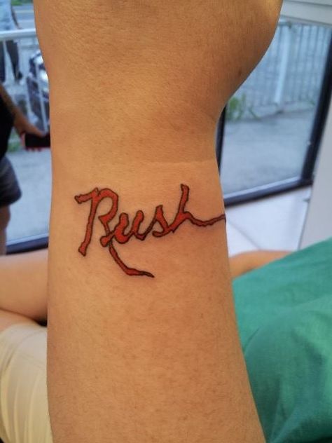 My newest RUSH tattoo Rush Tattoo Band, Rush Band Tattoo, Rush Tattoo, Pinterest Tattoos, A Farewell To Kings, Tattoo Band, Small Dragon Tattoos, Small Dragon, Rush Band