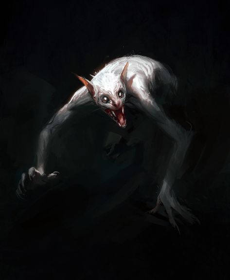 Werecat by Jonathan Wesslund (znodden on artstation) Jonathan Wesslund, Creepy Fantasy Art, Scp 001, Scarlet King, Shadow Monster, Modern Magic, Alien Design, World Of Darkness, Spooky Scary