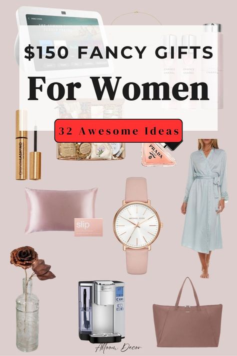 $150 Fancy Gifts For Women Expensive Birthday Gifts For Her, Fancy Gifts For Women, Bougie Gifts For Her, Luxury Birthday Gifts For Her, Presents Expensive, Gift Ideas Expensive, Bougie Gifts, Presents Aesthetic, Presents For Teens