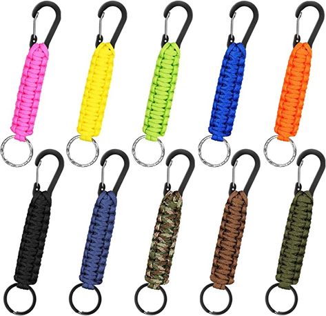 Paracord Braids, Ring Hook, Carabiner Keychain, Paracord Keychain, Packing Ideas, Keychain For Men, Keychain Clip, Braided Ring, Carabiner Clip