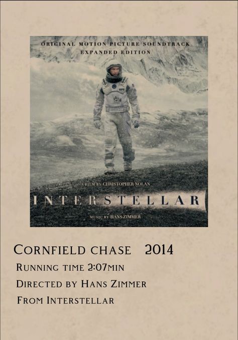 Cornfield Chase, Collage Photos, Interstellar, Room Posters, Theme Song, Motion Picture, Wall Collage, Soundtrack, Photo Collage