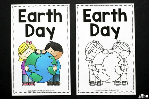 Earth Day Emergent Reader - A Dab of Glue Will Do Earth Day Emergent Reader Free, Earth Day Lesson Plans, Emergent Readers Free, Preschool January, Earth Recycle, Prek Activities, Recycle Sign, April Activities, Save Mother Earth