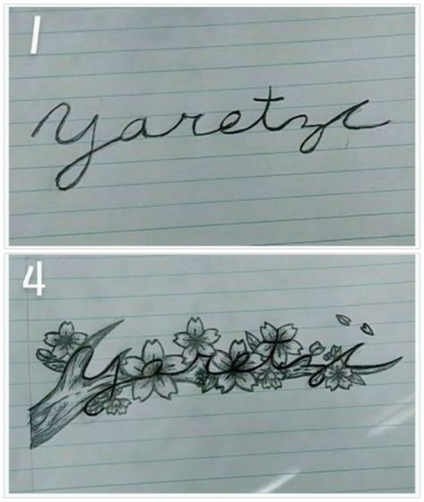 Hidden name tattoo design idea Tattoo With Hidden Names, Hidden Names In Tattoos, Name Hidden In Tattoo, Hidden Message Tattoos, Hidden Name Tattoo Ideas, Hidden Name Tattoo, Name Tattoo Design, Back Tattoo Ideas, Tribute Tattoos