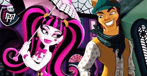 Draculaura And Clawd Wolf, Clawd Wolf, Monster H, Sci Fi Horror Movies, Arte Monster High, Monster High Pictures, Moster High, Love Monster, Monster High Art