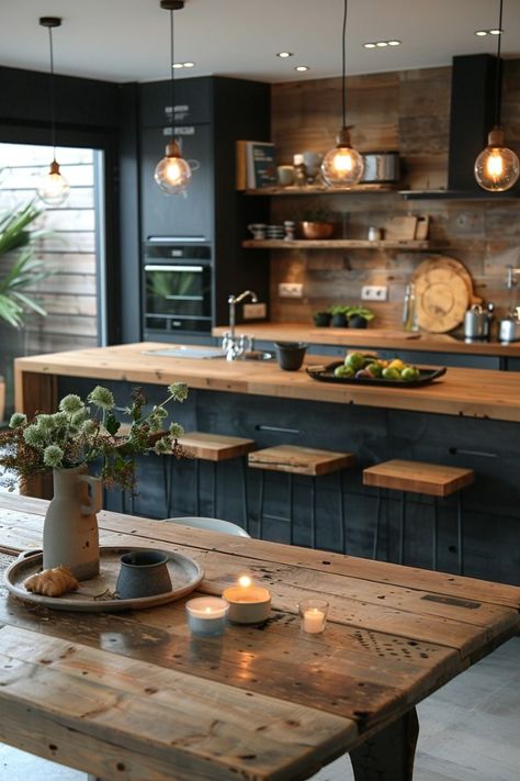 Thinking of renovating your kitchen to give it that timeless look? Get inspired by modern kitchen design that stays relevant. Dapur Skandinavia, Modern Kitchen Design Trends, Dapur Rustic, Desain Pantry, Hairstyles Braided, Kitchen Design Trends, Scandinavian Kitchen, Kitchen Inspiration Design, Kitchen Trends