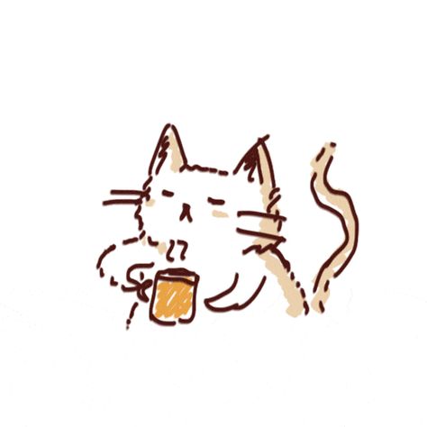 Gif Café, Pixel Kawaii, Coffee Cartoon, Chat Kawaii, Coffee Gif, International Coffee, Coffee Tattoos, Cocoppa Wallpaper, Coffee Drawing