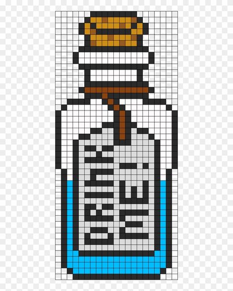 Alice In Wonderland Drink Me Bottle Perler Bead Pattern - Alice In Wonderland Perlers Clipart Cheshire Cat Perler Beads, Alice In Wonderland Crochet, Perler Alice In Wonderland, Alice In Wonderland Pixel Art, Alice In Wonderland Perler Bead Patterns, Alice In Wonderland Perler Beads, Beyond Wonderland Perler, Alice In Wonderland Cross Stitch, Melt Beads Patterns