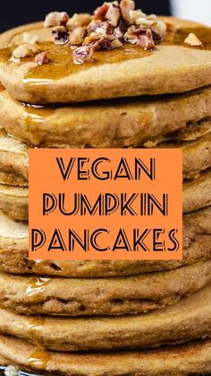 Alpha Gal Recipes Breakfast, Vegan Swaps, Plant Based Pancakes, Vegan Pumpkin Pancakes, Vegan Board, Witch Recipes, Pumpkin Puree Recipes, Breakfast Favorites, Pumpkin Pancake Recipe