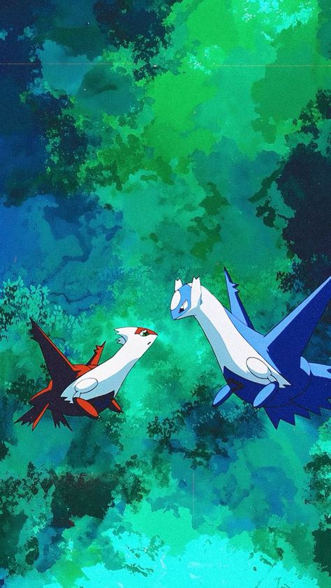 Pokemon Latios And Latias Wallpaper, Latias And Latios Pokemon, Mew Wallpaper, Latios Pokemon, Pokemon Latias, Pokemon Aesthetic, Pokemon Z, Latios And Latias, Pokemon Emerald