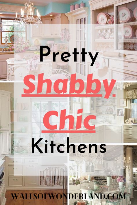 Small Shabby Chic Kitchen, Shabby Chic Cottage Kitchen, Shabby Chic Cabin Decor, Shabby Chic Kitchens, Shabby Chic Bathrooms, Shabby Bathroom, Shappy Chic, Shabby Chic Bathroom Ideas, Shabby Chic Kitchen Ideas