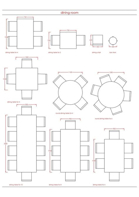 Metric Data 08 - Standard Furniture Sizes - First In Architecture Furniture Dimensions Standard, Floor Plan Symbols, Dining Table Plans, Ikea Dining Room, Dining Room Furniture Collections, Ikea Dining, Dining Table Sizes, Furniture Design Sketches, Dining Table Dimensions