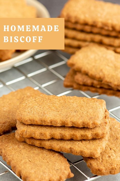 Homemade Biscoff, Biscoff Recipes, Speculoos Cookies, Biscoff Biscuits, Biscoff Cookies, Homemade Recipe, Biscuit Cookies, Biscuit Recipe, Best Recipe