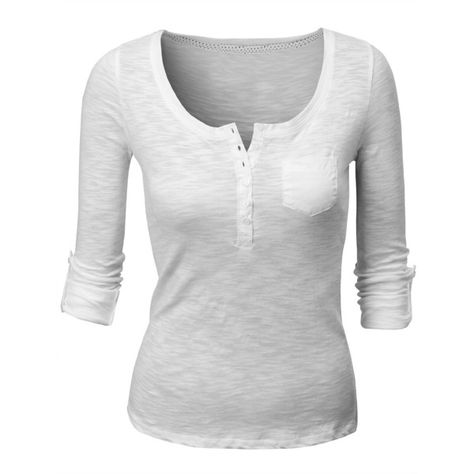 Long Sleeve Cotton Tops, White Knit Top, White Long Sleeve Shirt, Extra Long Sleeves, Cotton Long Sleeve Shirt, Henley Shirt, Long Sleeve Knit Tops, Knit Shirt, Hoodie Top