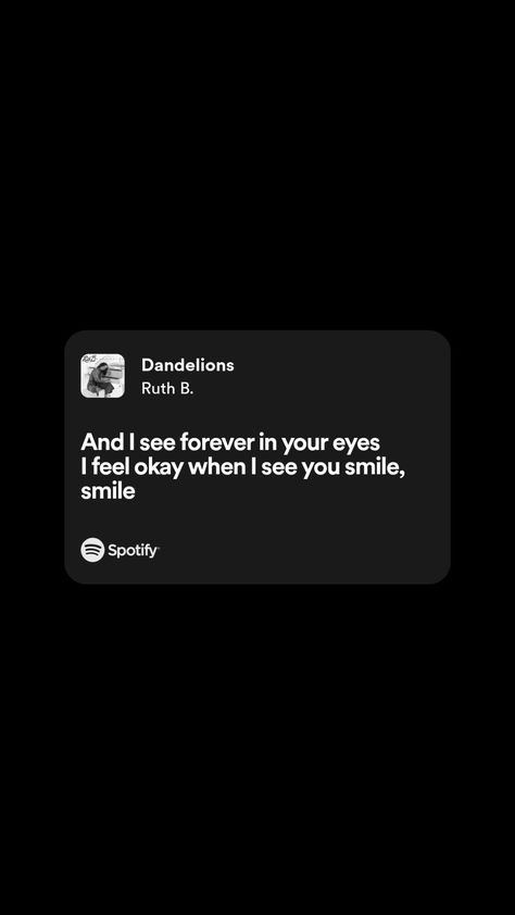 Dandelion Spotify Lyrics, Dandelions Song Spotify, Dandelions Lyrics Spotify, Melophile Quotes, Dandelions Song Wallpaper, Dandilines Song, Dendalions Lyrics, Dandelions Song Aesthetic, Dandelion Song Lyrics