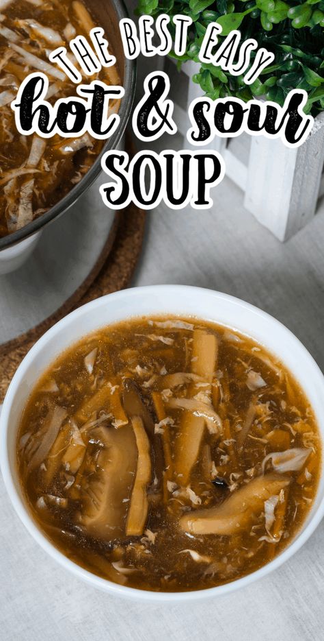 Hit And Sour Soup Recipe, Hot Sour Soup Recipe Simple, Chinese Hot And Sour Soup Recipe, Homemade Hot And Sour Soup, Sweet And Sour Soup Chinese, Japanese Broth Soup Recipe, Hot And Spicy Soup, Authentic Hot And Sour Soup, Hot N Sour Soup Recipe