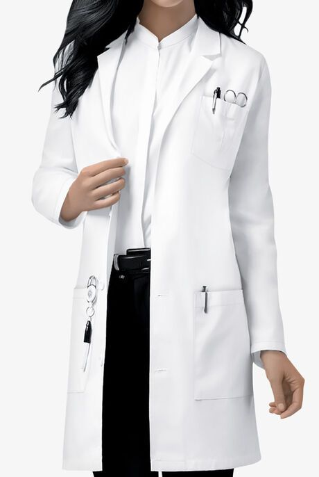 White Coat Ceremony Outfit, Scientist Outfit, Lab Coat Fashion, Nurse Outfits, Doctor Portrait, Doctor White Coat, Women's Lab Coats, Doctor Coat, White Lab Coat