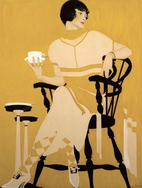 Coles Phillips, Motif Art Deco, Art Deco Illustration, American Illustration, Vintage Blog, Magic Hour, Vintage Illustrations, Poster Vintage, Pulp Fiction