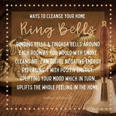 Bells In Witchcraft, Cleanse Your Home, Mythical Beings, Witch Tools, Witch Tips, Witchy Tips, Easy Spells, Ring Bell, Spiritual Journals