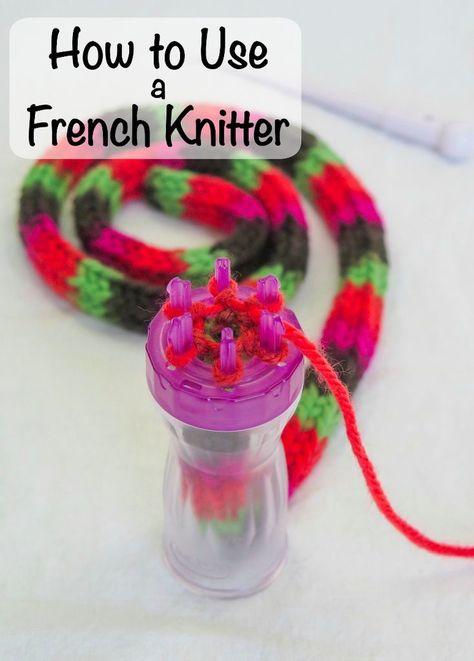 Diy French Knitting, Cord Knitting, Paper Towel Tubes, Spool Knitting, Knifty Knitter, Lucet, French Knitting, Loom Knit, Easy Crochet Blanket