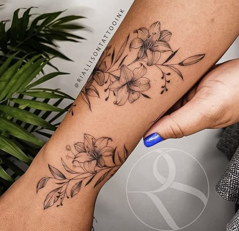 Arm Wrap Tattoo, Wrap Around Wrist Tattoos, Wrap Around Tattoo, Around Arm Tattoo, Wrap Tattoo, Flower Wrist Tattoos, Tattoos For Women Flowers, More Feminine, Flower Tattoo Arm