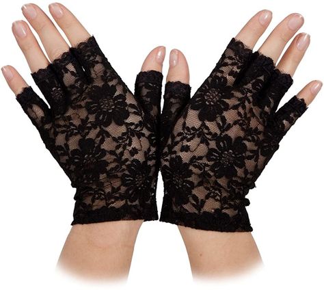 Fancy Dress Costumes For Women, Victorian Fancy Dress, Prom Gloves, Fancy Gloves, Black Lace Gloves, Party Gloves, 80s Fancy Dress, Gloves Lace, Wicked Costumes