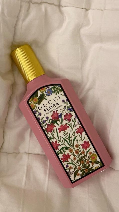 Gorgeous Gardenia Gucci, Flora By Gucci Perfume, Gucci Flora Gorgeous Gardenia Perfume, Womens Perfume Aesthetic, Gucci Pink Perfume, Gucci Perfume Collection, Gucci Gardenia Perfume, Gucci Floral Perfume, Gucci Flora Perfume Aesthetic