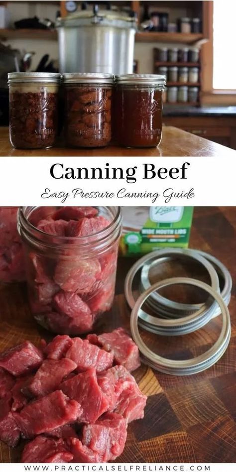 Canning Beef, Preserve Meat, Homemade Beef Broth, Beef Strips, Pressure Canner, Canning Lids, Homemade Beef, Pressure Canning, Recipes Beef