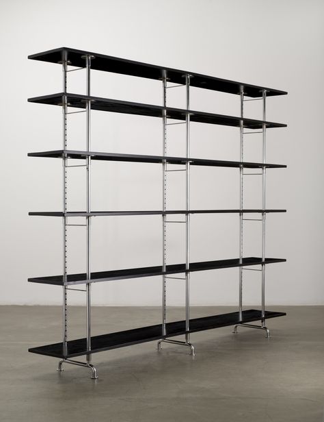 Marcel Breuer. Room Divider / Bookshelf. 1932–1935 Room Divider Bookshelf, Divider Bookshelf, Freestanding Shelves, Bauhaus Lamp, Bauhaus Interior, Bauhaus Furniture, Marcel Breuer, Shelving Systems, Steel Furniture