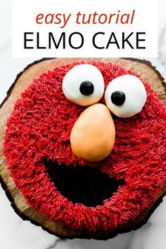 Reeces Cake, Sesame Street Birthday Cake, Elmo Smash Cake, Sesame Street Birthday Cakes, Elmo Birthday Cake, Sesame Street Cake, Elmo Cake, Elmo Birthday Party, Sally's Baking