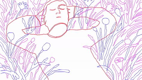 Turbulence, tranquility and teamwork: Katy Wang and Charlotte Ager create a serene animated collaboration Handdrawn Animation, Illustrated Animation, Charlotte Ager, Peace Of Wild Things, Gif Banners, Visual Illustration, Cinemagraph Gif, Line Animation, Wendell Berry