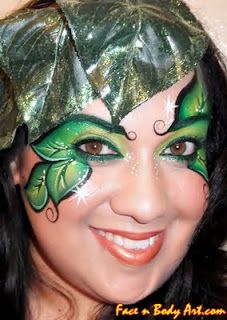 Leaves of Green face paint. Ideas for Maya's Halloween costume :) Poison Ivy Halloween, Poison Ivy Makeup, Green Face Paint, Poison Ivy Costumes, Leaf Dress, Halloween Makeup Ideas, Cool Halloween Makeup, Halloween Fairy, Kids Face Paint