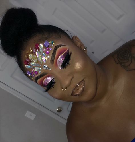 Cheer Makeup, Magic Makeup, Carnival Makeup, Bright Makeup, Caribbean Carnival, Theatrical Makeup, Character Makeup, Face Beat, Face Chart